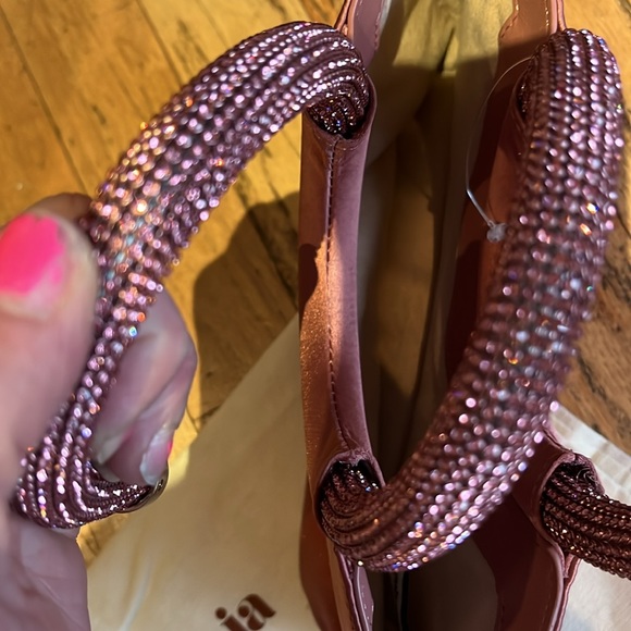 NWOTF Cult Gaia PINK NIKA CRYSTAL SPIRAL HANDBAG - Picture 8 of 15